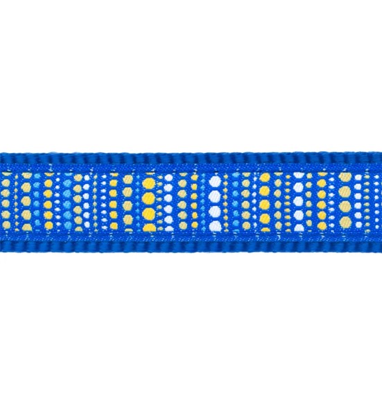 Kaelarihm koerale, disainmustriga Lotzadotz Dark Blue (Red Dingo)