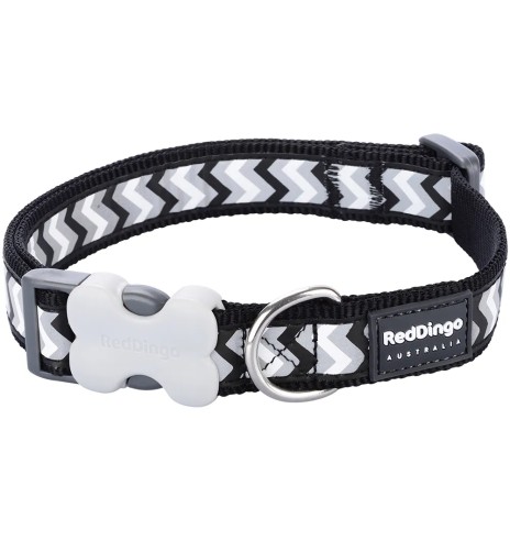Kaelarihm koerale, helkurpaelaga Reflective Ziggy Black (Red Dingo)