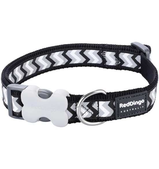 Kaelarihm koerale, helkurpaelaga Reflective Ziggy Black (Red Dingo)