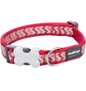 Ошейник для собак со светоотражающим рисунком Reflective Ziggy Dark Blue (Red Dingo) – Helkurmustriga – Red Dingo – Valgekihv
