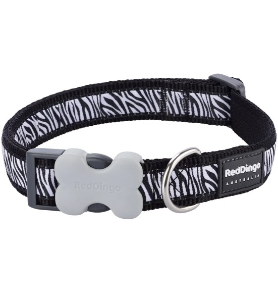 Ошейник для собак с дизайнерским принтом Safari Black (Red Dingo)