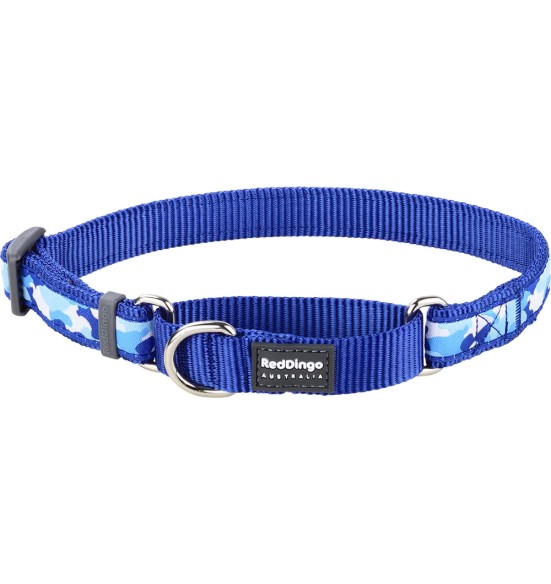 Kaelarihm koerale, poolpoov disainmustriga Camouflage Dark Blue (Red Dingo)