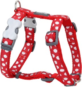 Шлейки для собак с дизайнерским принтом Bumble Bee Black (Red Dingo) – Disainmustriga – Red Dingo – Valgekihv