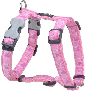 Шлейки для собак с дизайнерским принтом Bumble Bee Black (Red Dingo) – Disainmustriga – Red Dingo – Valgekihv