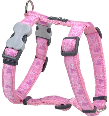 Шлейки для собак с дизайнерским принтом Breezy Love Pink (Red Dingo)