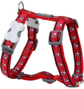 Шлейки для собак с дизайнерским принтом Bumble Bee Black (Red Dingo) – Disainmustriga – Red Dingo – Valgekihv