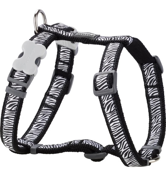 Шлейки для собак с дизайнерским принтом Safari Black (Red Dingo)