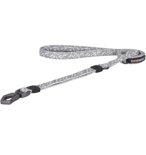 Амортизирующий поводок для собак со светоотражателем, чёрный/белый (Dogness Anti-Shock) – Ekspandriga – Dogness – Valgekihv