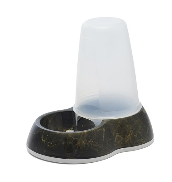 Automaatne söötja - dosaator kassile ja koerale, must-kuldne marmormuster Loop Food Store Marble (Savic)