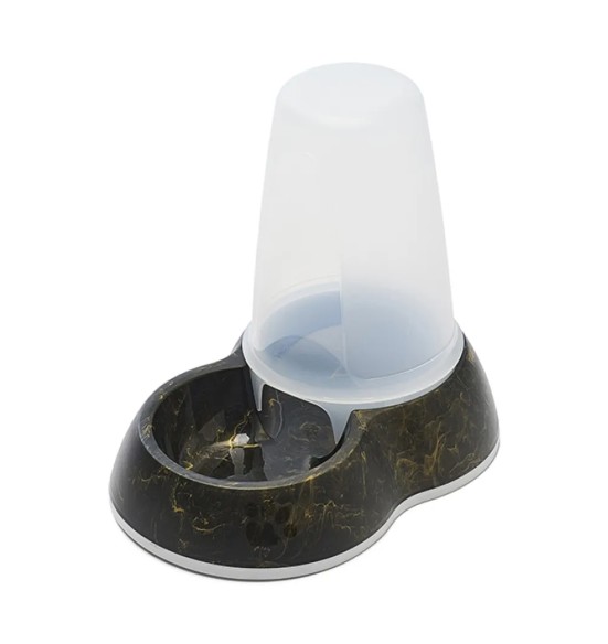 Automaatne söötja - dosaator kassile ja koerale, must-kuldne marmormuster Loop Food Store Marble (Savic)