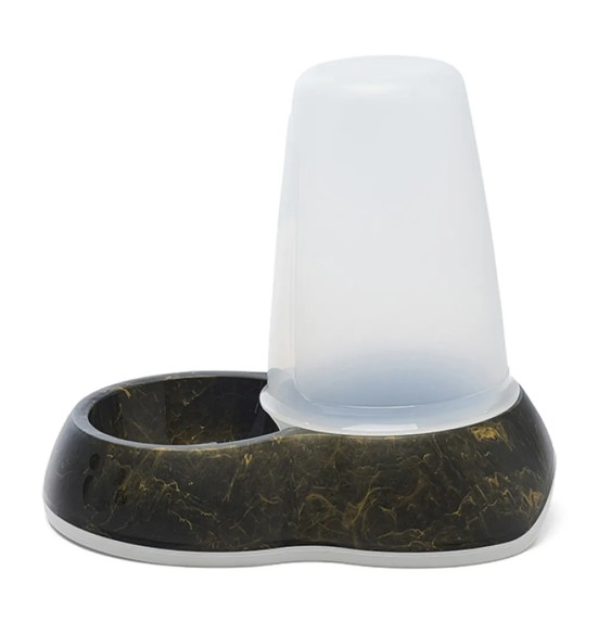 Automaatne söötja - dosaator kassile ja koerale, must-kuldne marmormuster Loop Food Store Marble (Savic)