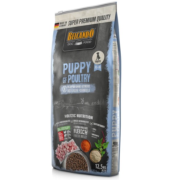 BELCANDO kiirkastmega, teraviljavaba kuivtoit kutsikale, kodulinnulihaga (PUPPY GF POULTRY)