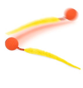 Pallid kassile LED-valguse, kellukese ja naistenõgesega 3 tk Mini Fun Balls Dogness–Pallid–Dogness–Valgekihv 2