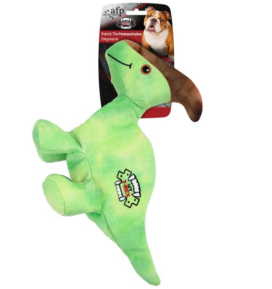 Mänguasi koerale, eriti vastupidav Patrick The Parasaurolophus (AFP - My T-Rex)