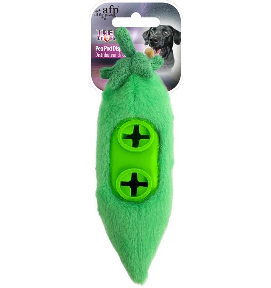 Maiustega täidetav koera mänguasi Pea Pod Treat Dispenser (AFP - Treats In ‘V’ Hiders)