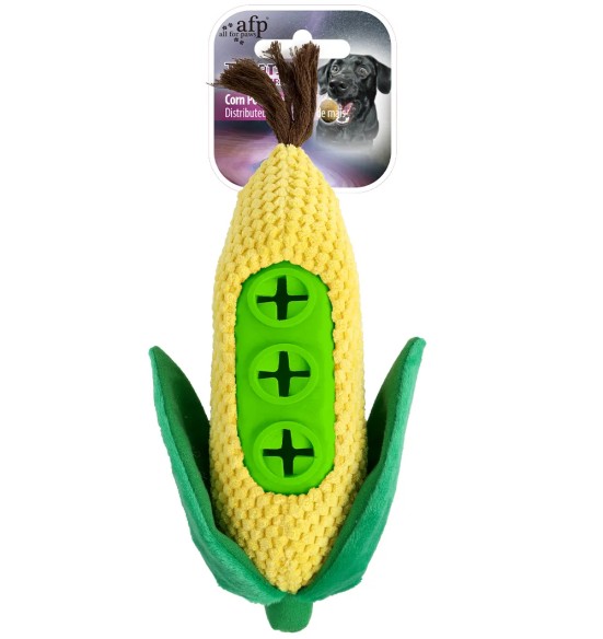 Игрушка для собаки можно наполнить вкусняшками Corn Treat Dispenser (AFP - Treats In ‘V’ Hiders)