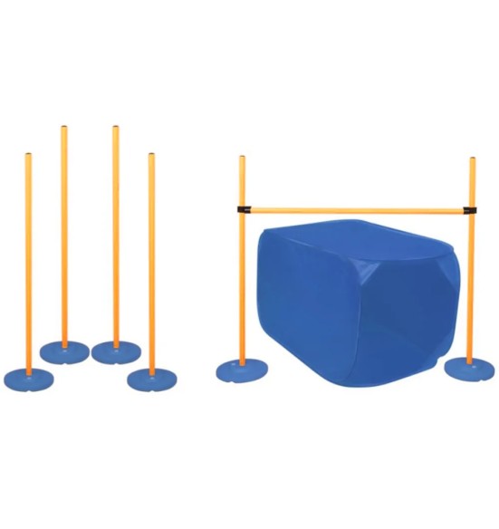 Agility komplekt slaalomipostide ja tunneliga (Pawise)