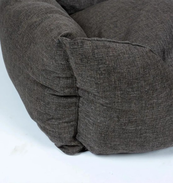 Koerapesa pehme ja mugav, eemaldatava kattega, tumepruun Textura ECO (Duvoplus)