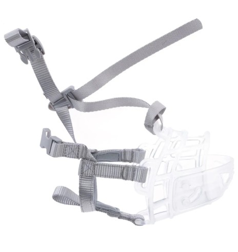 Намордник для собак из прозрачного пластика...