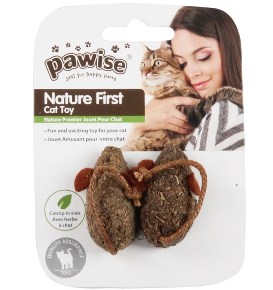 Mänguasi kassile Catnip Mice 2 tk (Pawise)