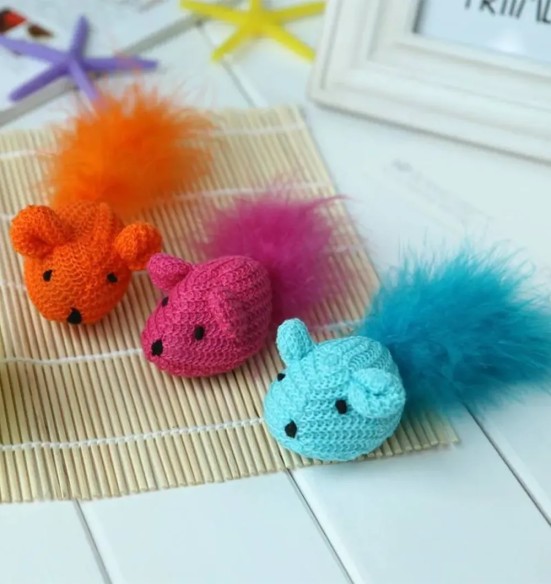 Mänguasi kassile Wool Mice (Pawise)