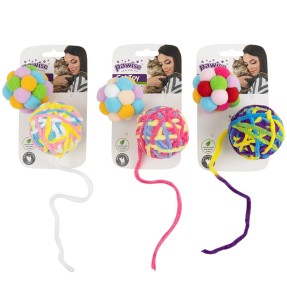 Mänguasi kassile, pehme pall Nature First - Simple Cat (Pawise)–Pehmed mänguasjad–Pawise–Valgekihv