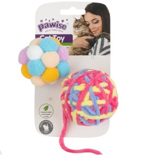 Mänguasi kassile, pehme pall Nature First - Simple Cat (Pawise)–Pehmed mänguasjad–Pawise–Valgekihv 2