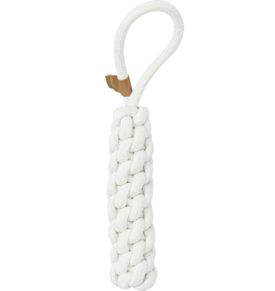 Nuts puuvillast ühe aasaga, valge, Premium Cotton Stick (Pawise)