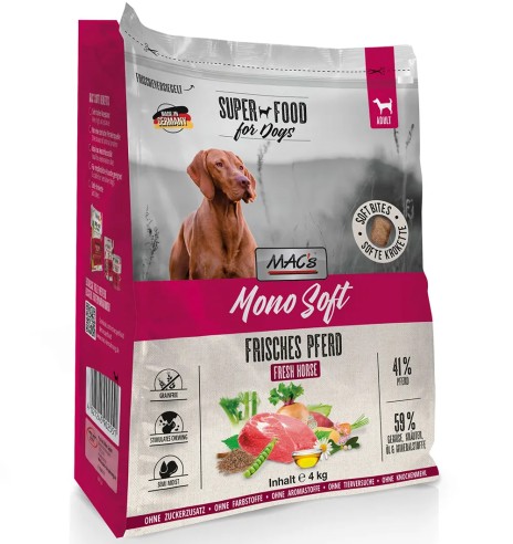 Корм для собак MAC's Mono SOFT со свежей...