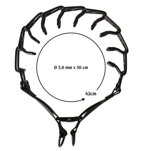 Ошейник с шипами и силиконовыми наконечниками,...
