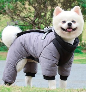 Куртка для собак из светоотражающего материала, серая Reflective (VPETBR-D63) – Soojad joped – V.PET.B.R – Valgekihv 2