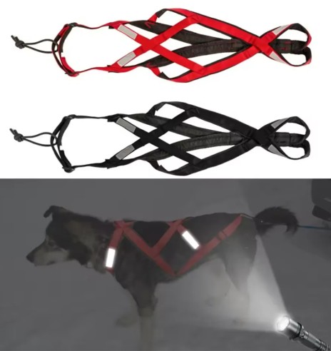 Koera veotraksid, punane-must (VPETBR-H1)