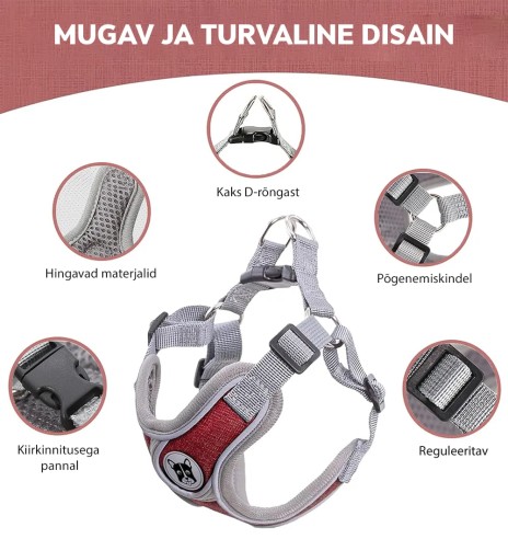 Шлейка для мелких и средних собак и кошек,...