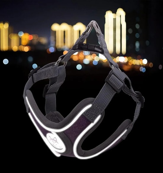 Traksid väikesele ja keskmisele koerale või kassile, hall (VPETBR Super)