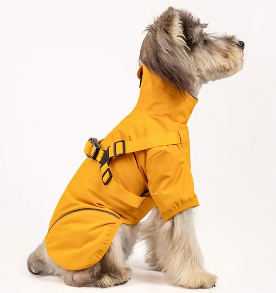 Koera vihmajope traksidega, kollane (VPETBR-R316)