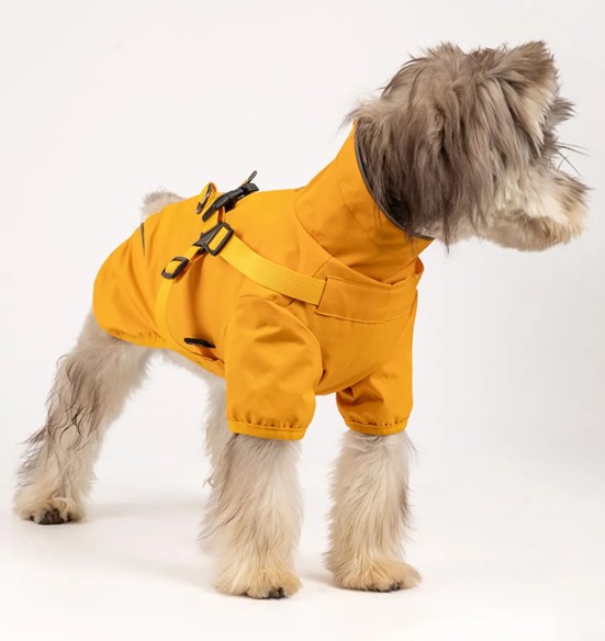 Koera vihmajope traksidega, kollane (VPETBR-R316)