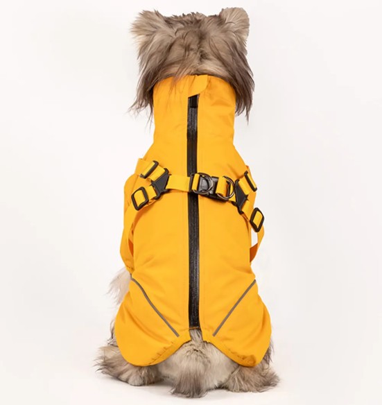 Koera vihmajope traksidega, kollane (VPETBR-R316)