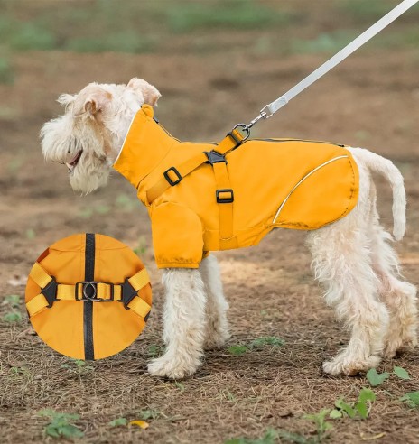 Koera vihmajope traksidega, kollane (VPETBR-R316)