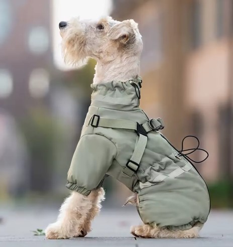 Зимний комбинезон для собак со встроенной...