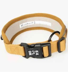 Ошейник для собак из натурального модала и хлопка, серый (Dogness Modal Cotton) – Текстильные ошейники – Dogness – Valgekihv 2