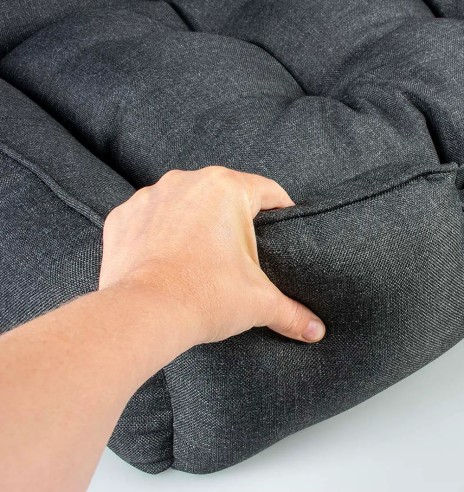 Koera pesa eemaldatava pehme padjaga, tumehall,...