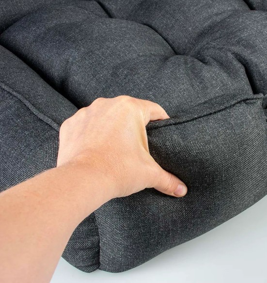 Koera pesa eemaldatava pehme padjaga, tumehall, Duratex (Duvoplus)