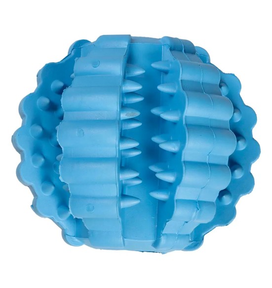 Hambaid hooldav kummist pall koerale Ø 9 cm, sinine, Griplay (Duvoplus)