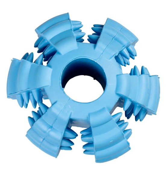 Pезиновый мяч для собак с функцией чистки зубов Ø 9 cm, синий, Griplay (Duvoplus)