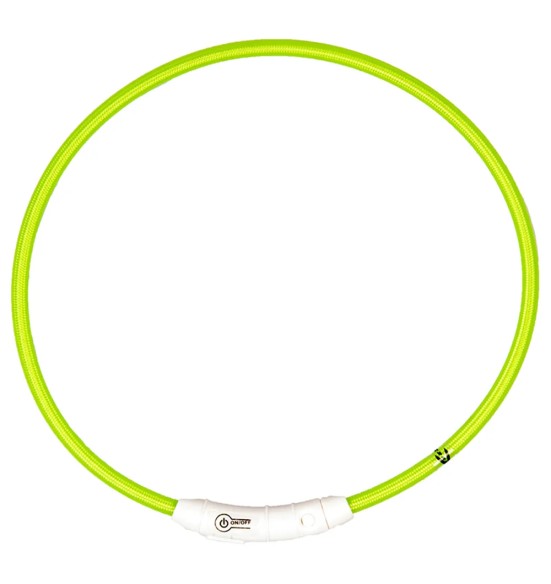 Ошейник для собак с LED-подсветкой, нейлоновый, Flash Light Ring SEEcurity (Duvoplus)