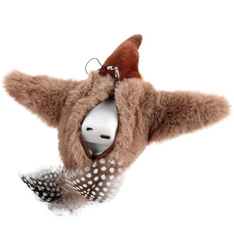 Мягкая игрушка для кошек, птица с машущими...