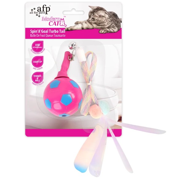 Kassi mänguasi, pöörlev sabaga pall Spin’A’Goal Turbo Tail (AFP - Modern Cat)