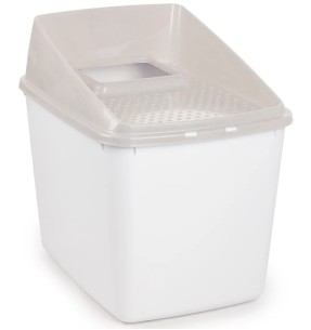 Туалет для кошек с двумя входами, складной, серый(AFP - Go Fresh) – Kinnised liivakastid – AFP - All For Paws – Valgekihv