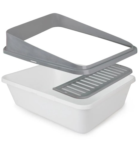 Открытый кошачий туалет со съёмным бортиком,...