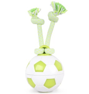 Игрушка для собак, вращающийся футбольный мяч Dog...